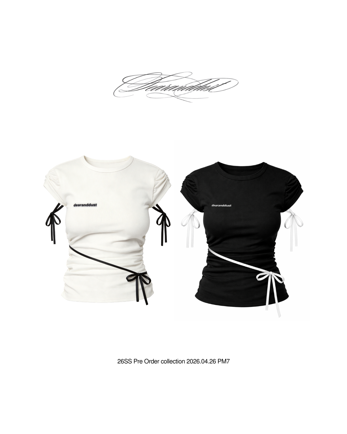 dearanddust リボンTシャツ Side Ribbon Muse Tee – dearanddust