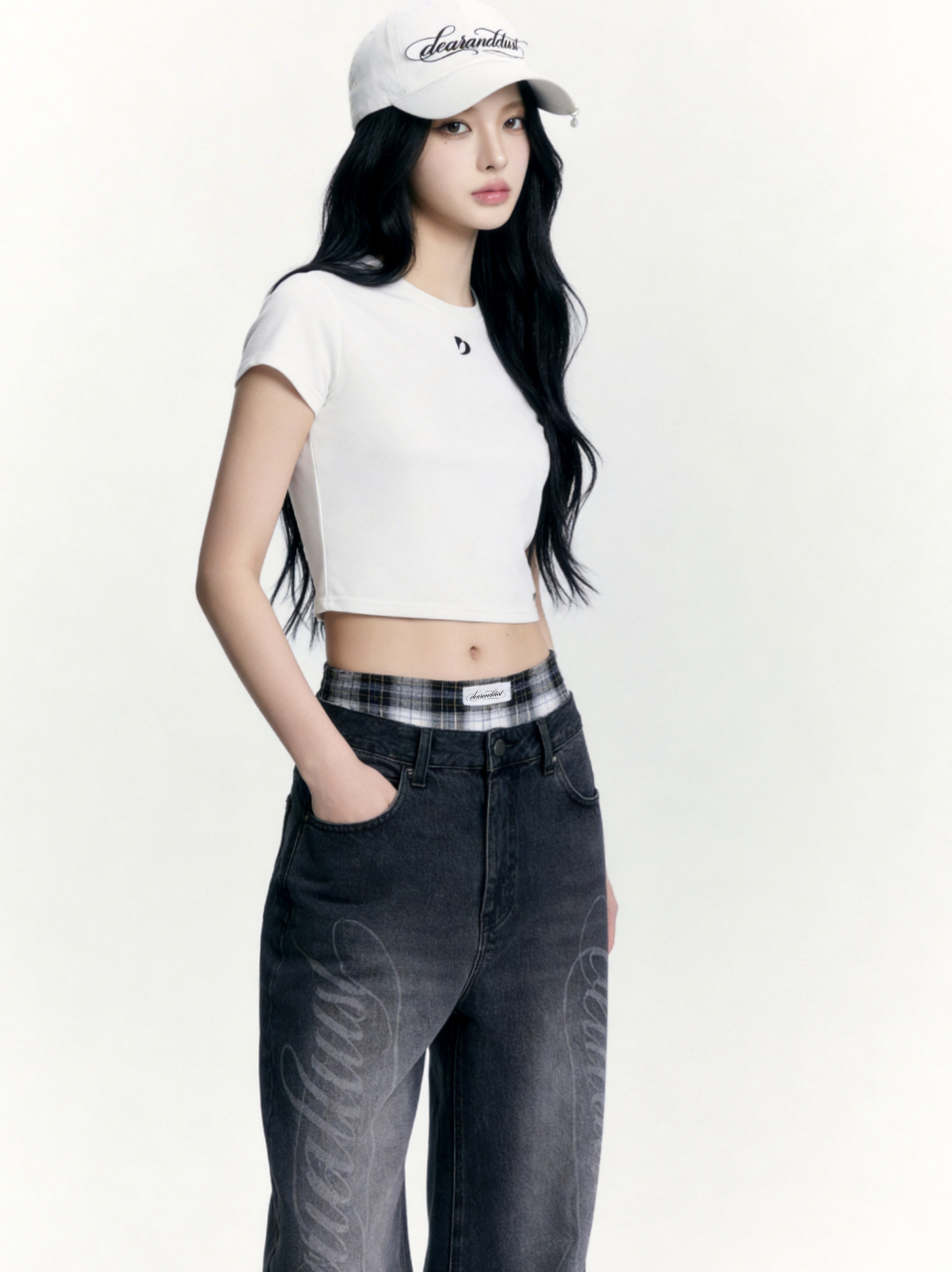 Signature print Denim