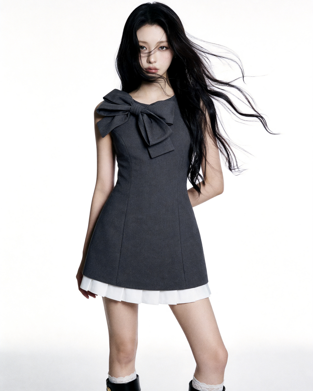 【Pre-Order】sculpt ribbon one-piece