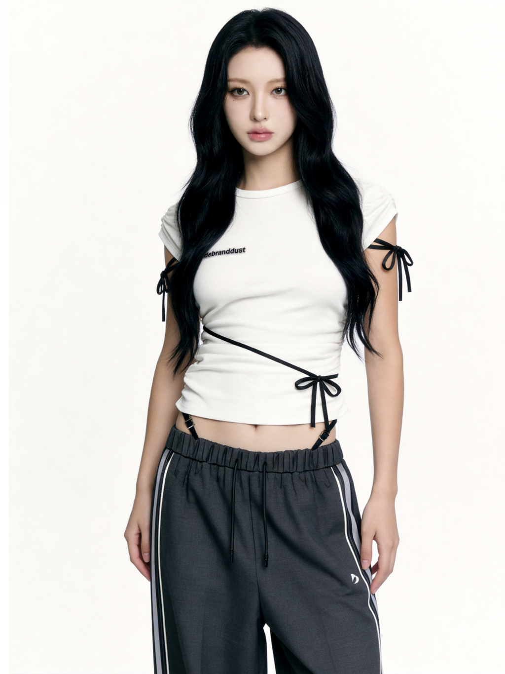 Side Ribbon Muse Tee