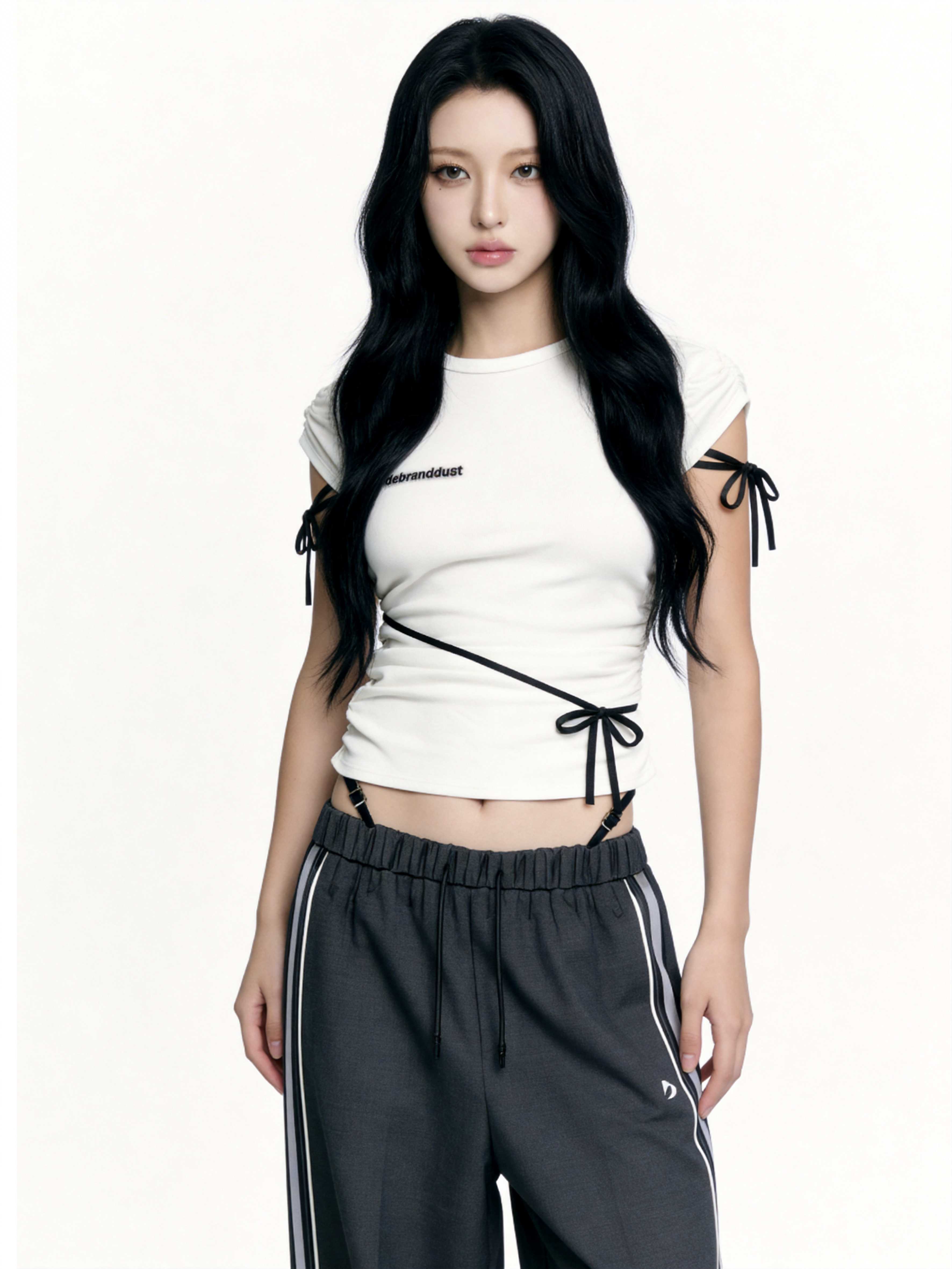 Side Ribbon Muse Tee