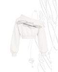 logo print short sweat