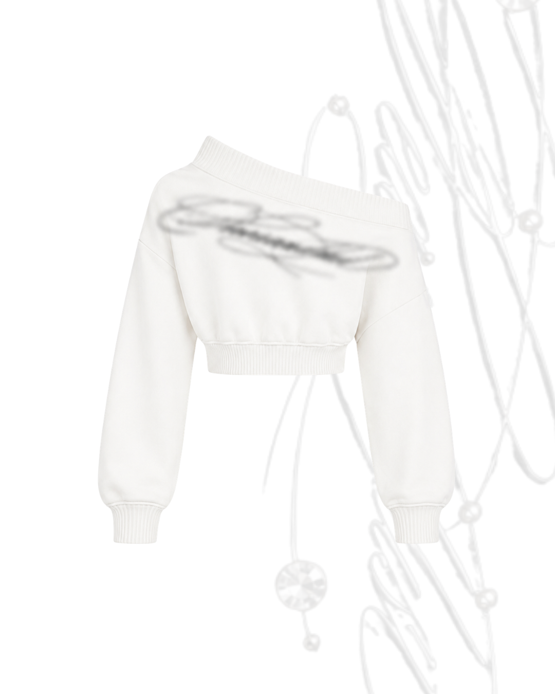logo print short sweat