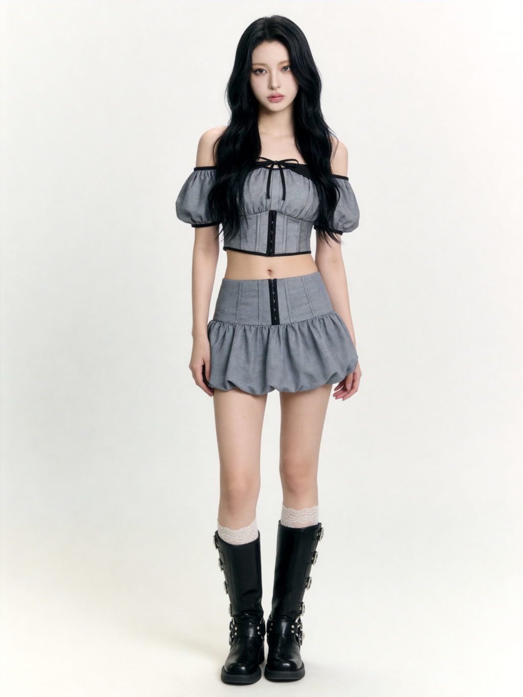 TwoTone Corset Blouse
