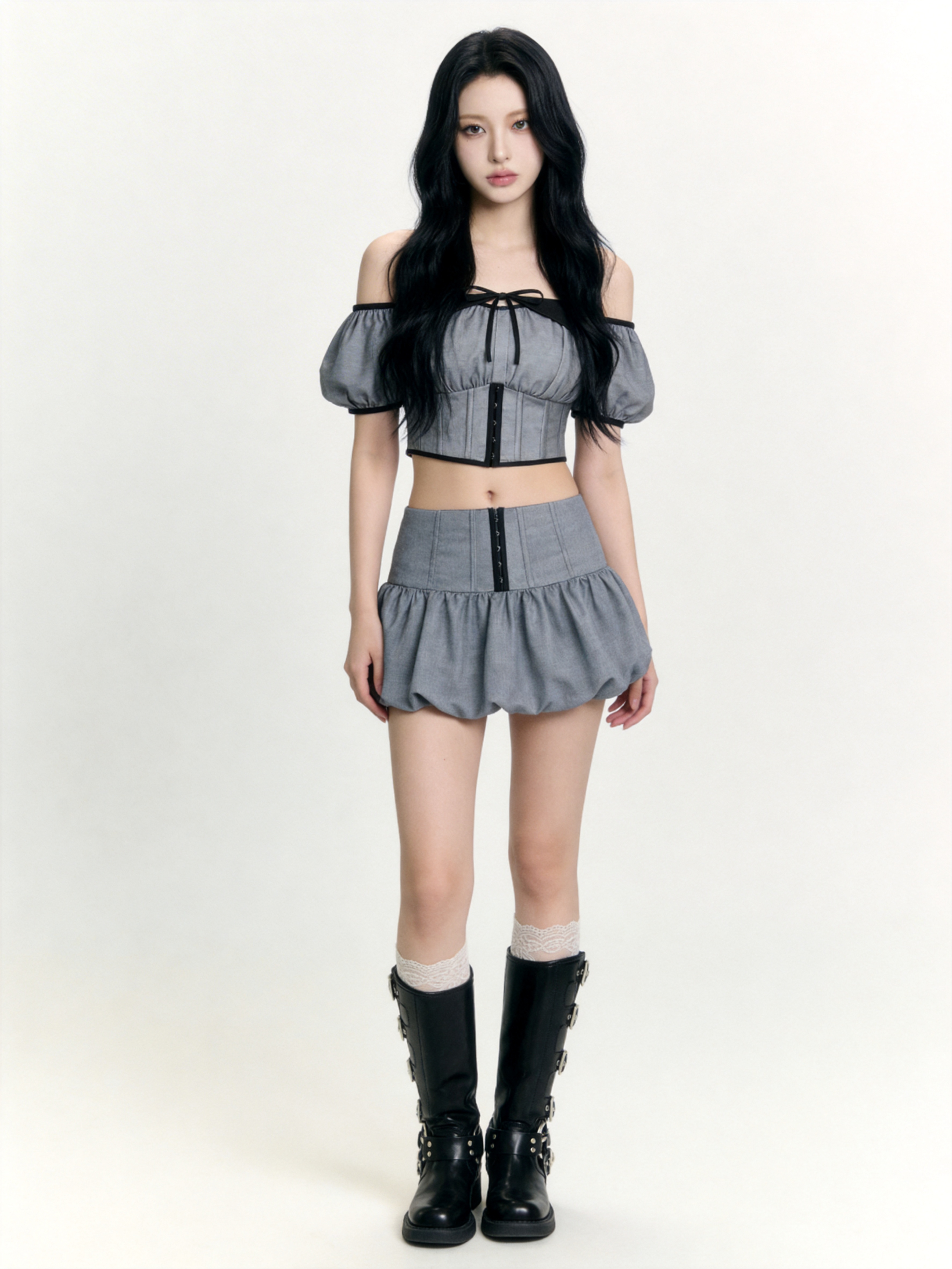 TwoTone Corset Blouse