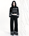 line track wide pants