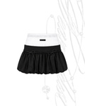 layered logo balloon skirt