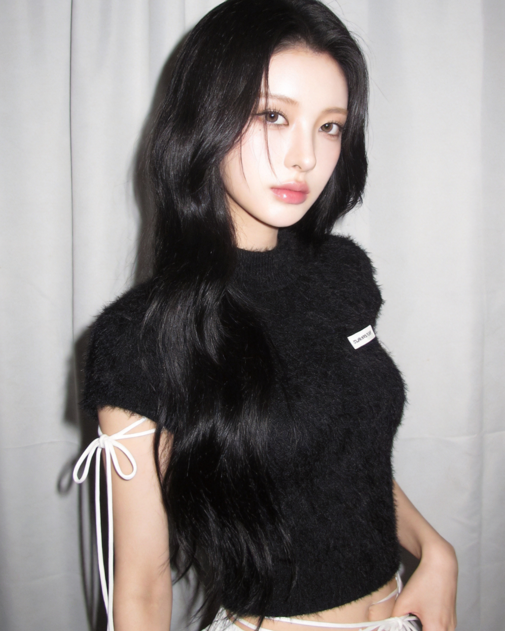 shaggy ribbon knit