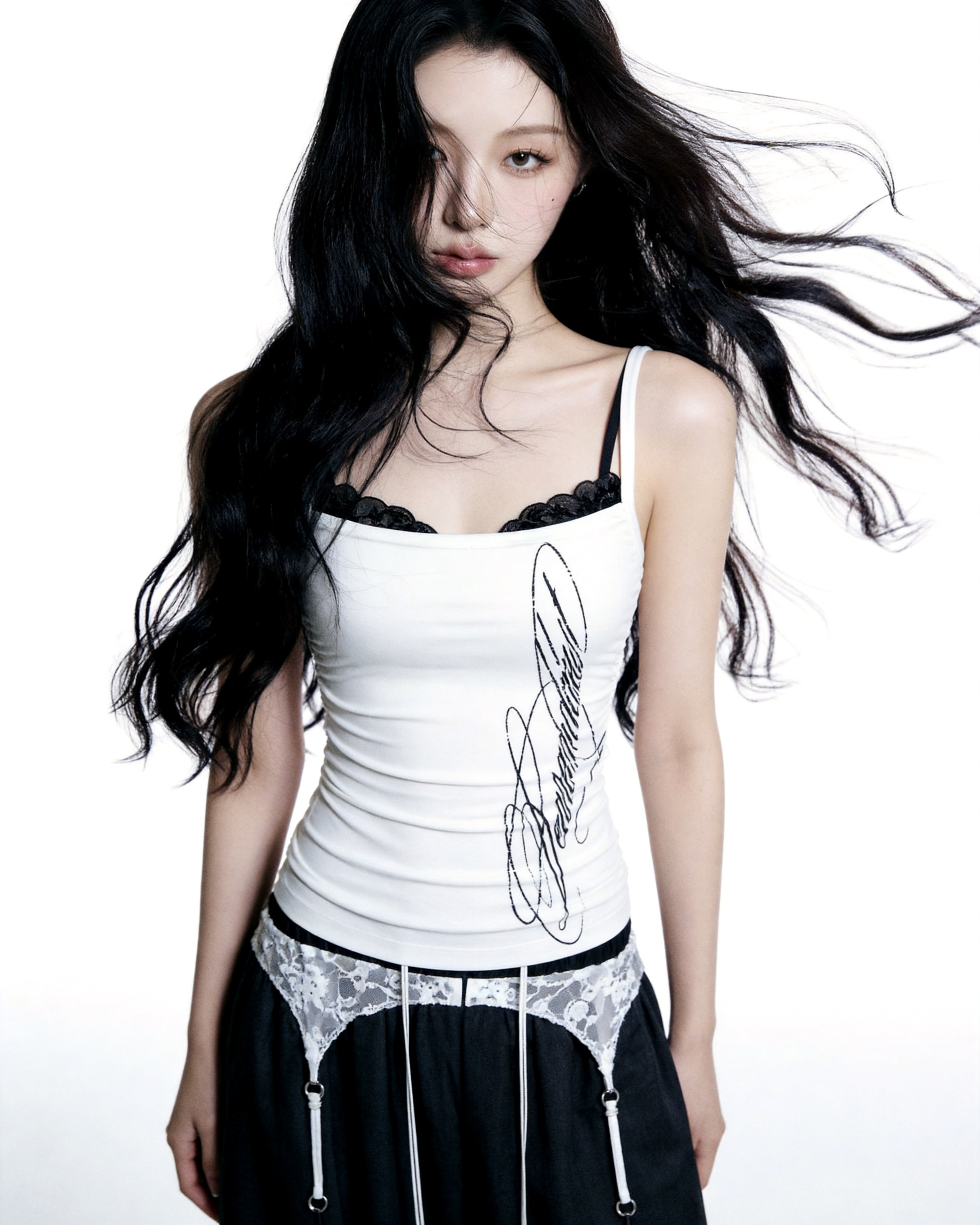 【Pre-Order】lace layered cami tops