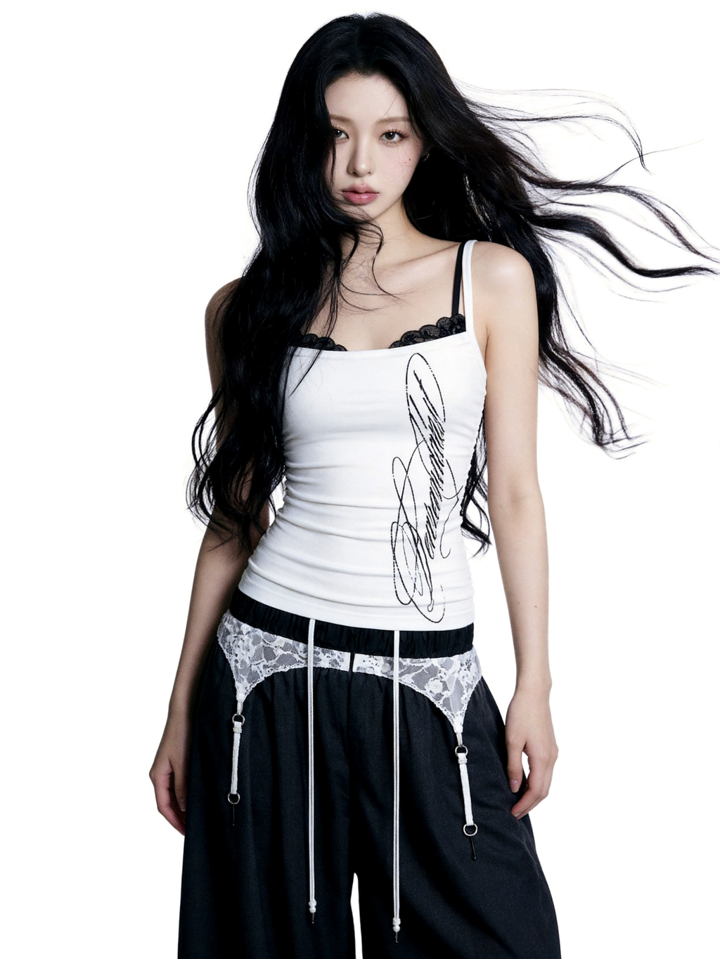 【Pre-Order】lace layered cami tops