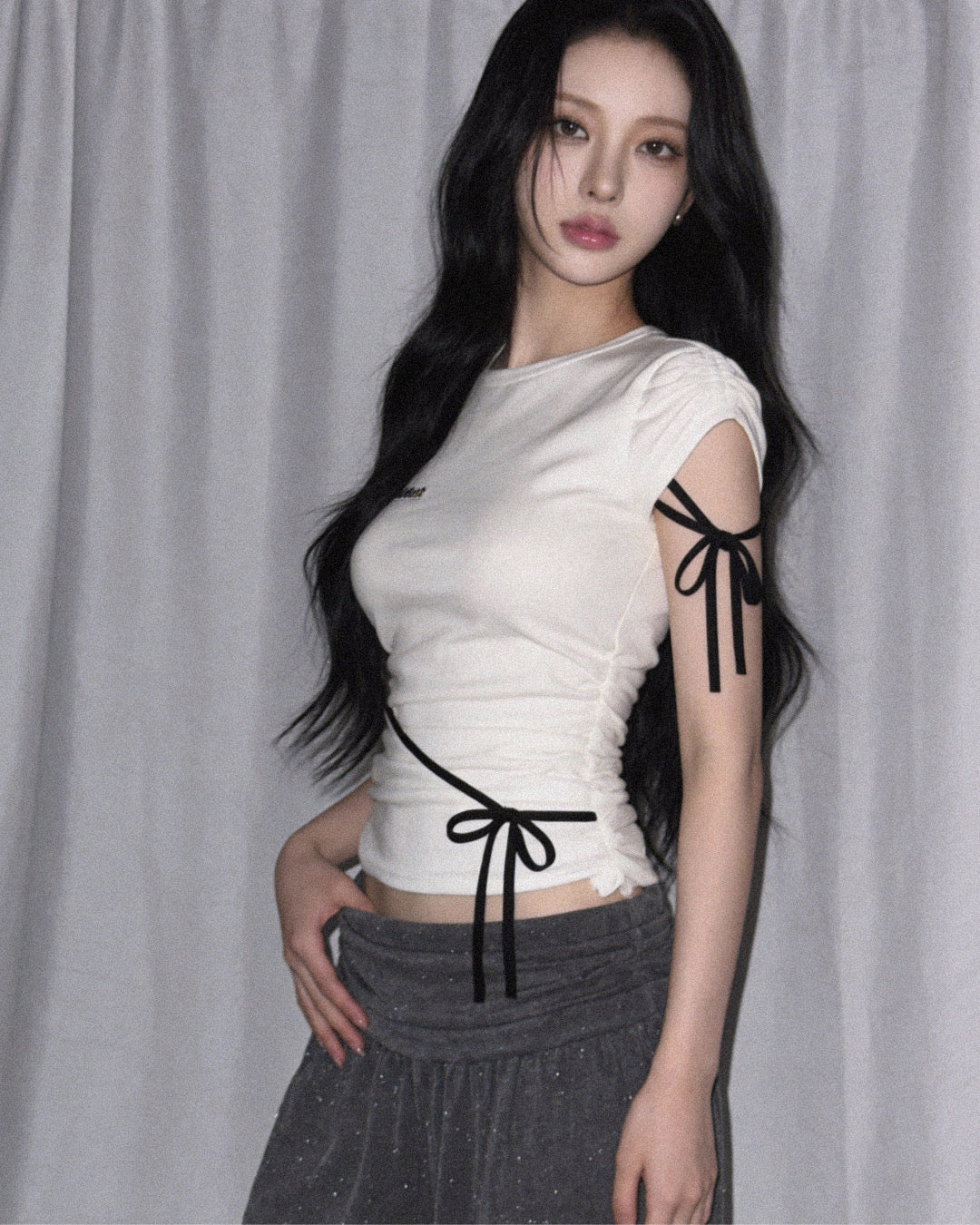 pre-order】Side Ribbon Muse Tee – dearanddust