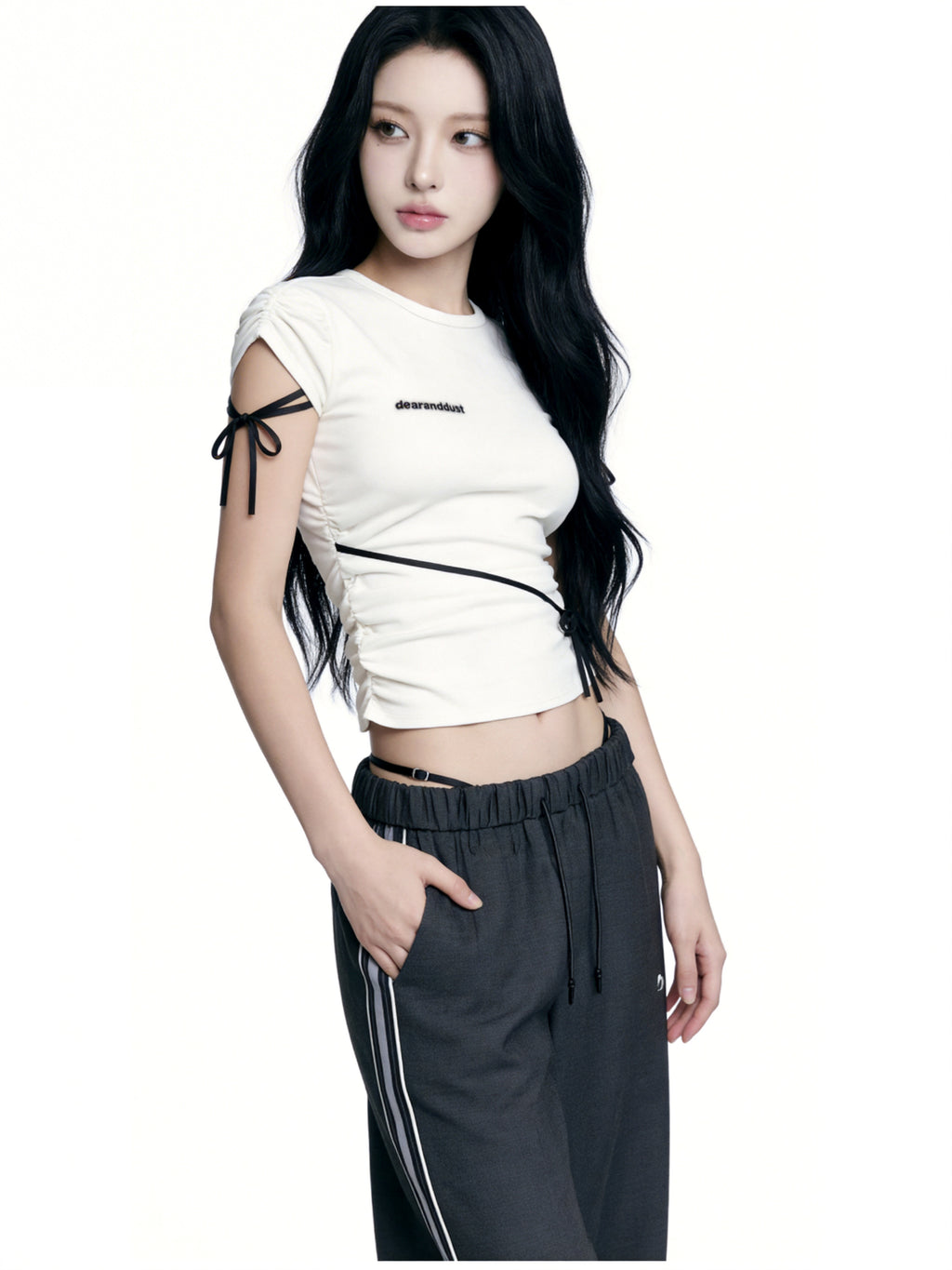 Side Ribbon Muse Tee