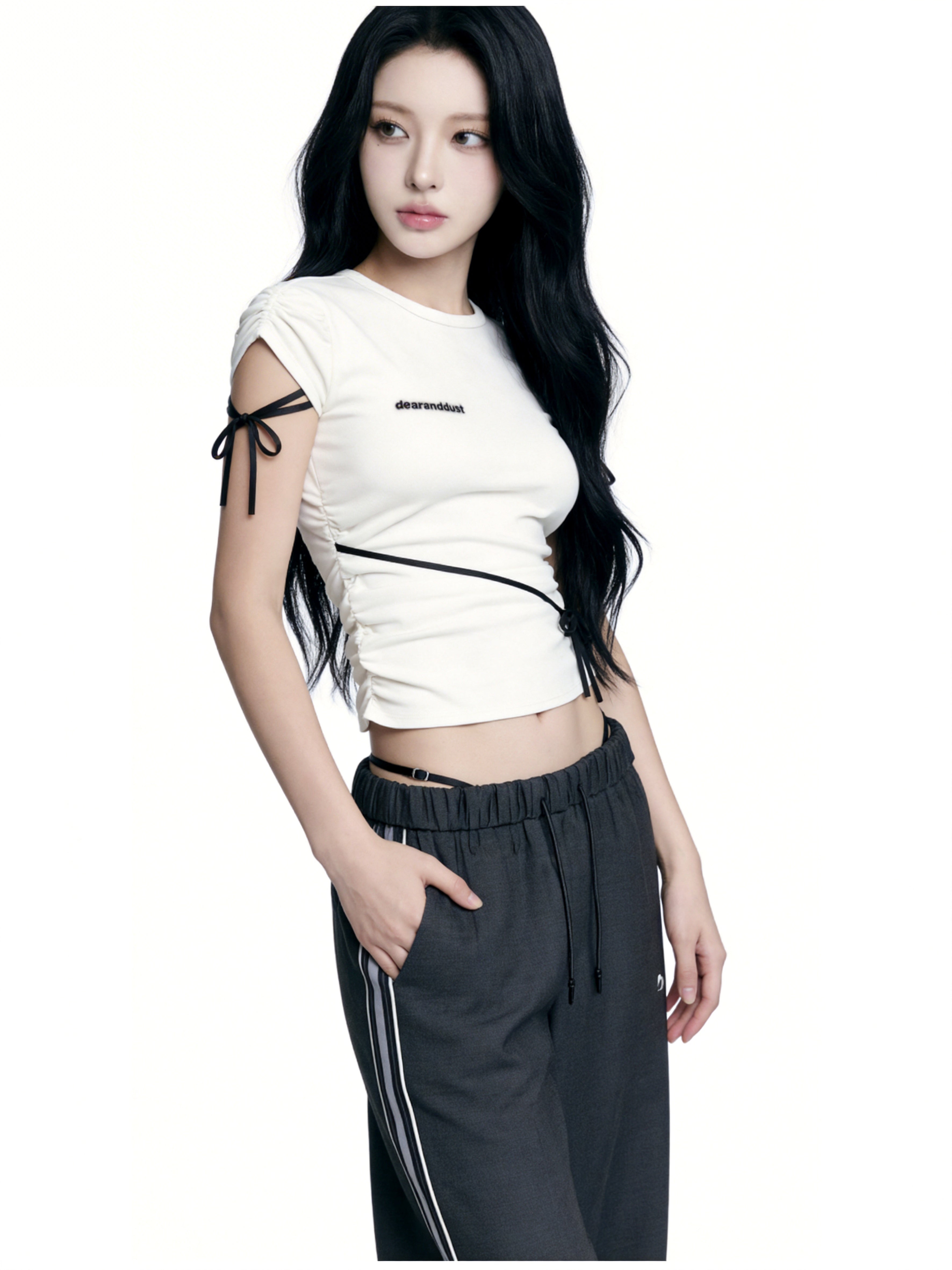 Side Ribbon Muse Tee