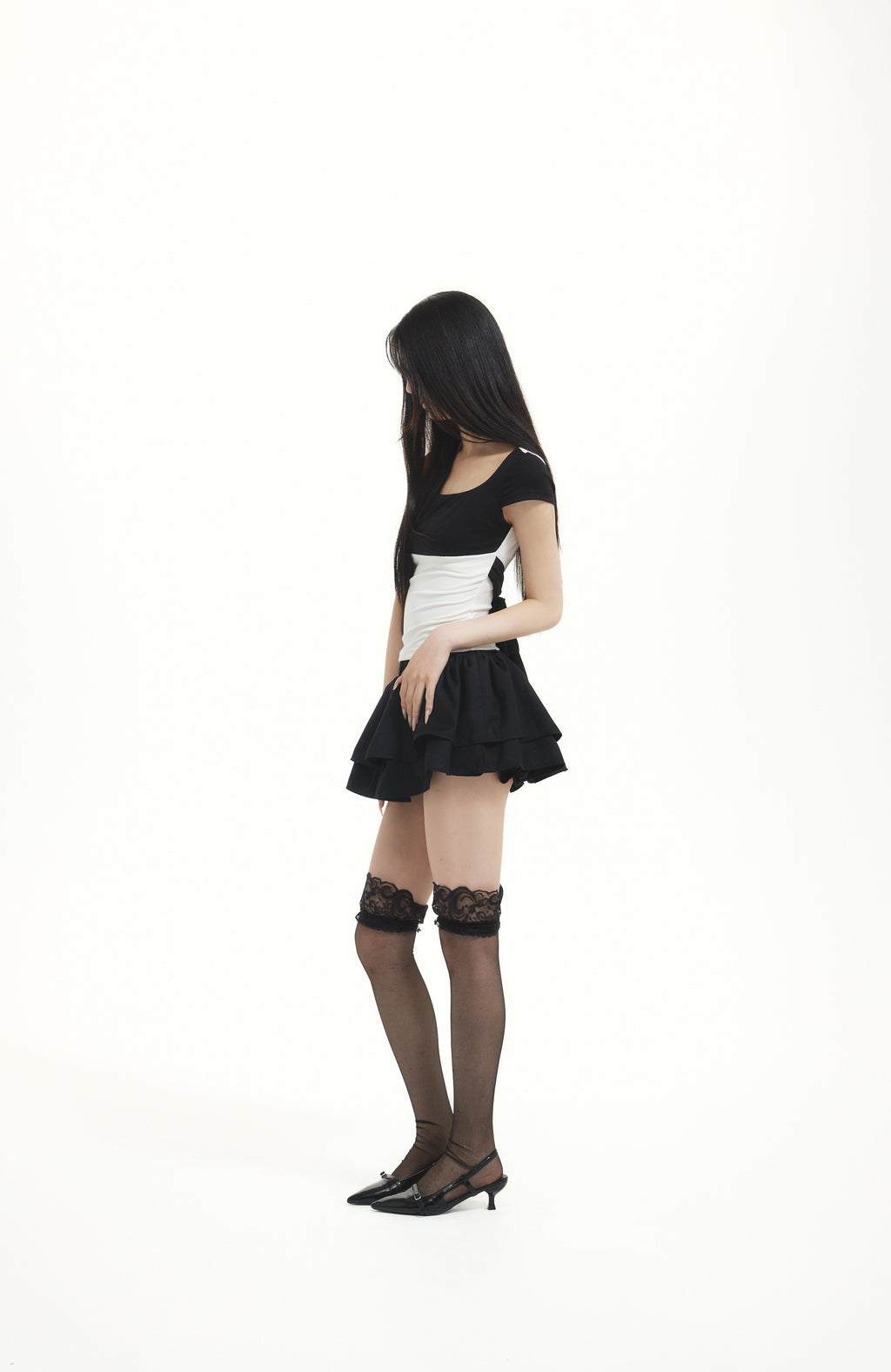bicolor sculpt tops