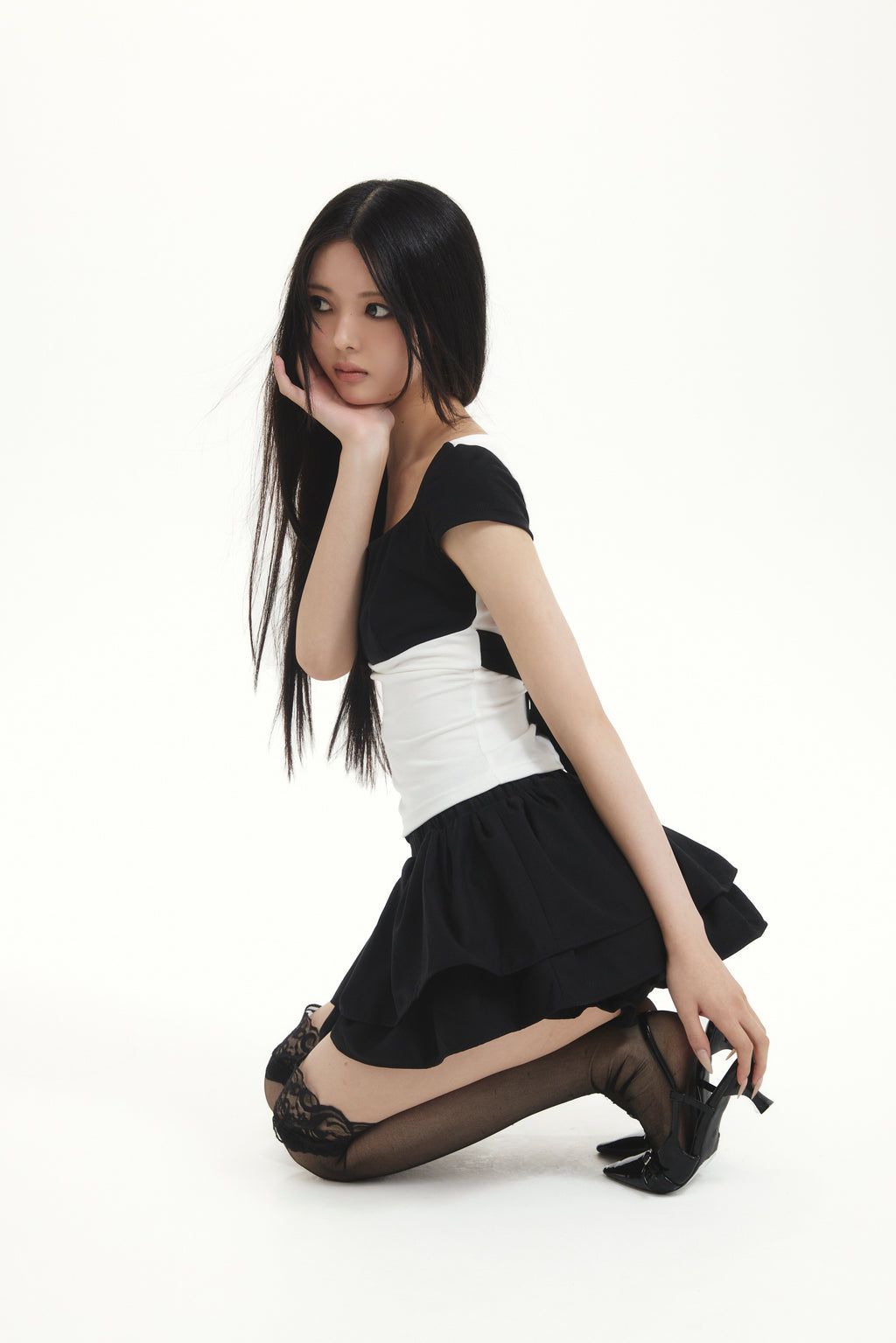 bicolor sculpt tops