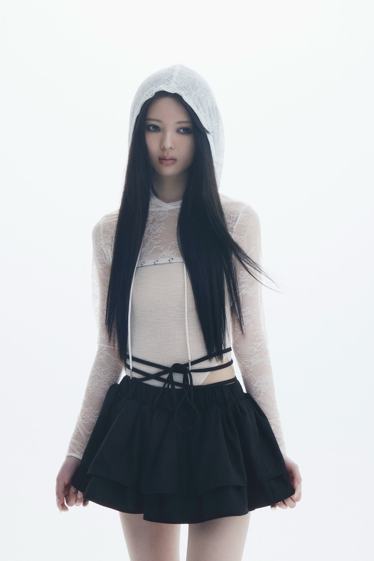cutout hooded bodysuit