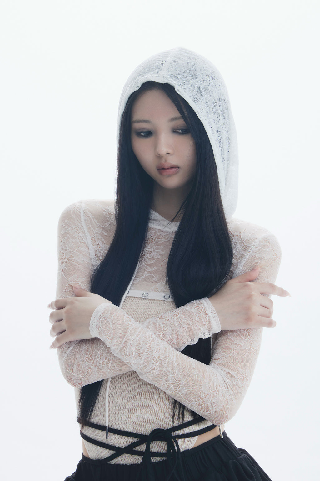 cutout hooded bodysuit