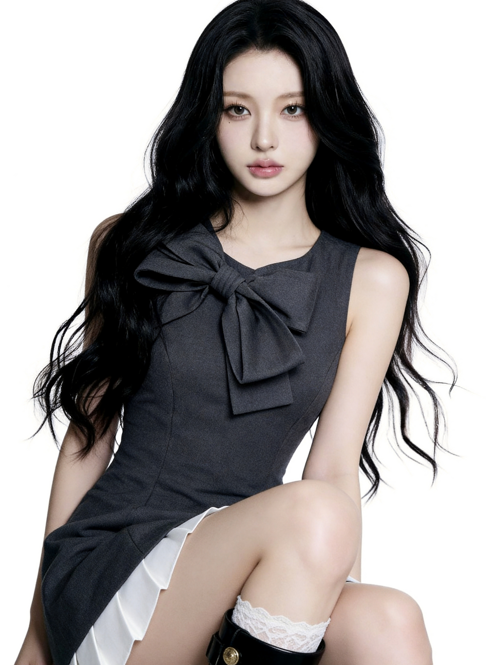 【Pre-Order】sculpt ribbon one-piece