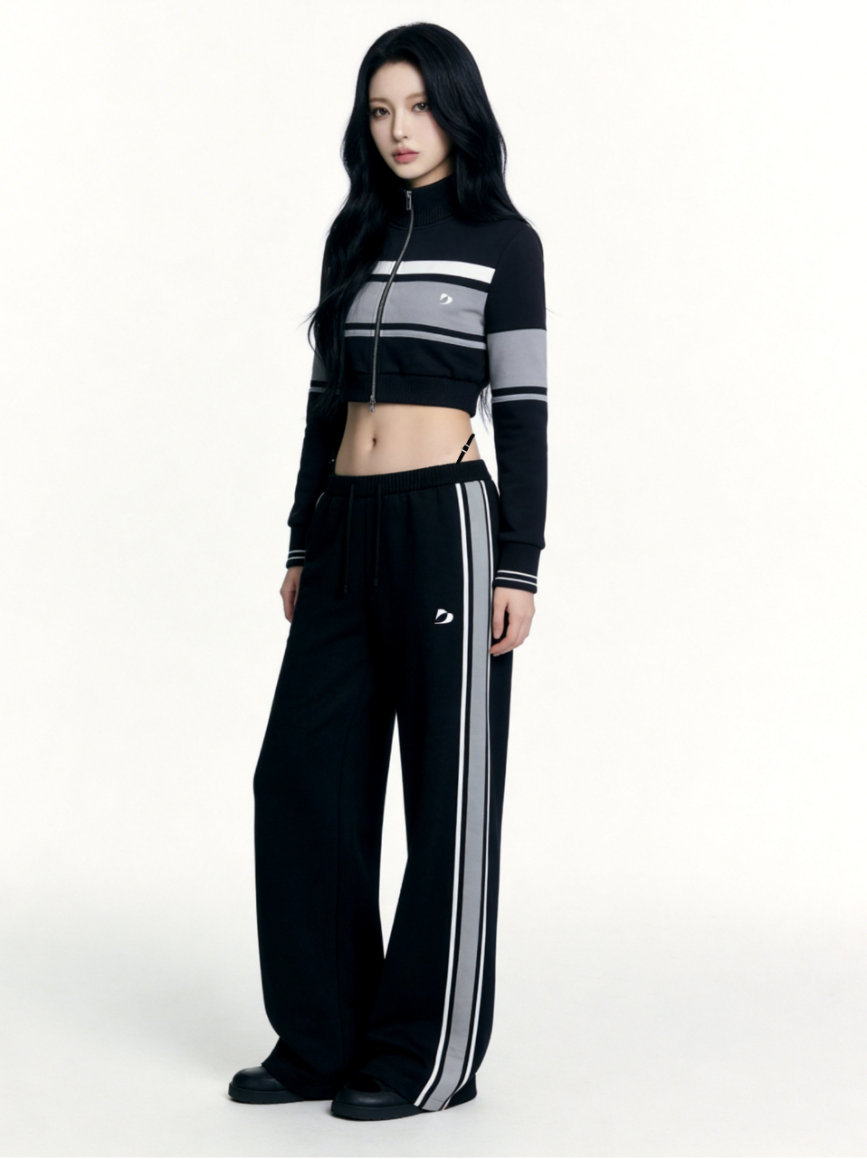 logo track jersey pants
