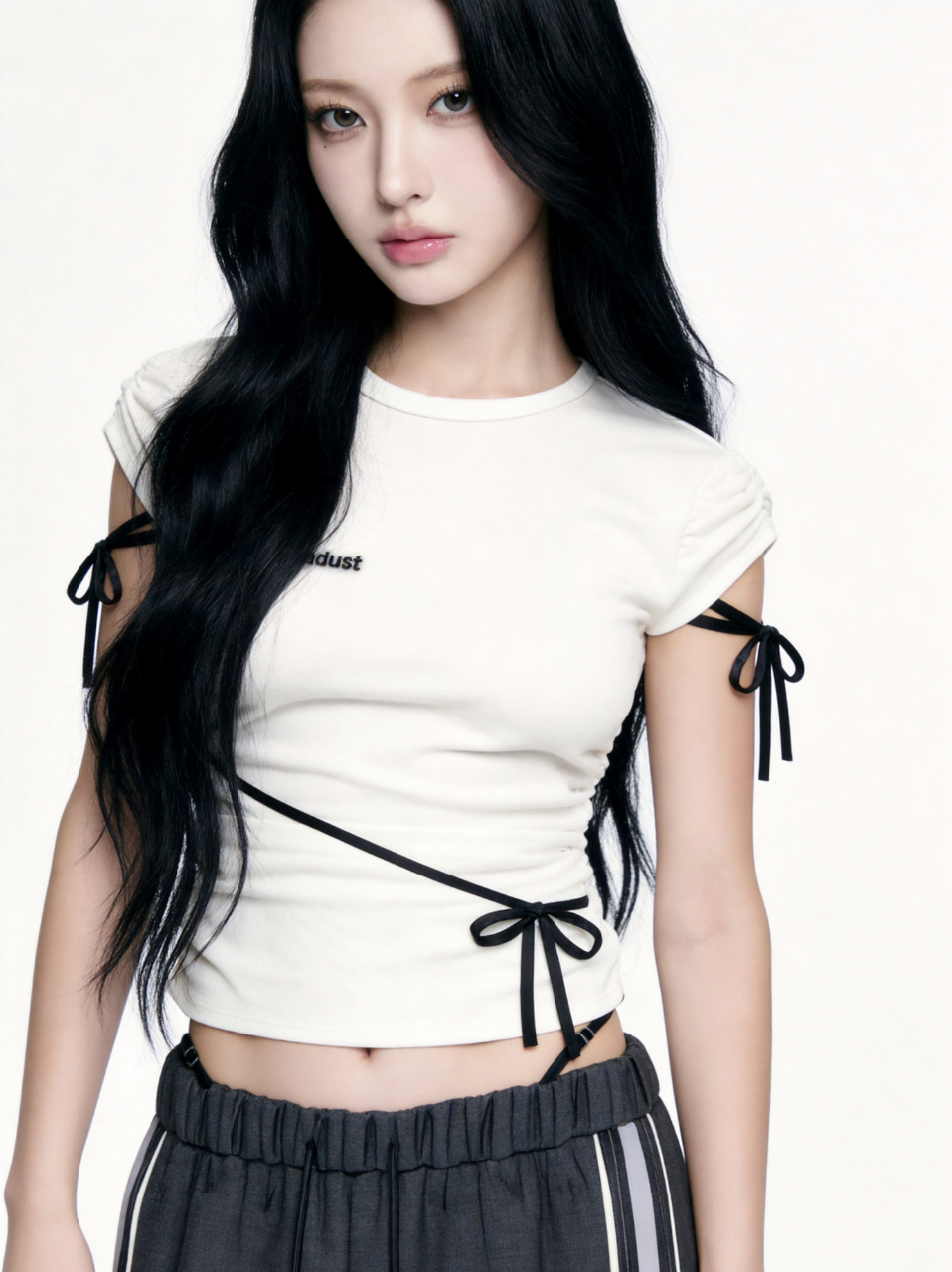 Side Ribbon Muse Tee